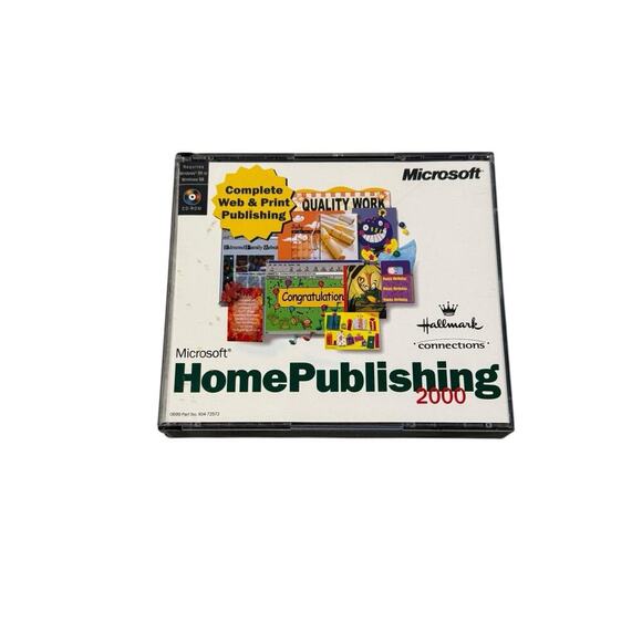 Microsoft Home Publishing 2000 Graphics Studio Hallmark Connections 3 CD-ROM - Picture 1 of 4